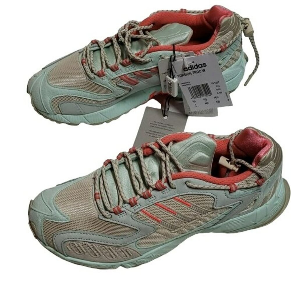 New Adidas Torsion TRDC W Tennis Trainer Shoes Icemint Pink With Box Women's 7